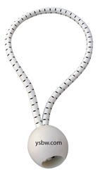 6" (100 pieces) White Premium Quality Ball Bungee - MBWS-100